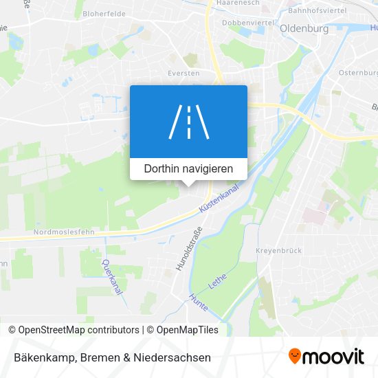 Bäkenkamp Karte