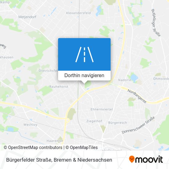 Bürgerfelder Straße Karte