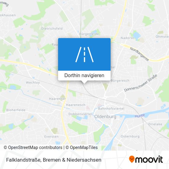 Falklandstraße Karte