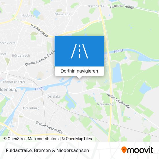 Fuldastraße Karte