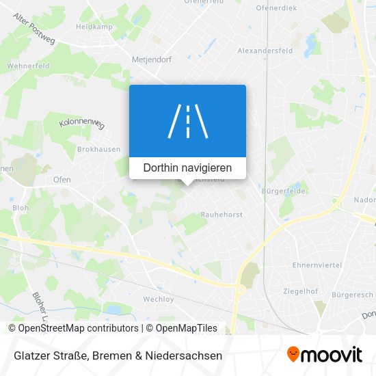Glatzer Straße Karte