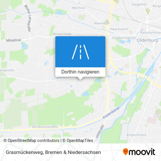 Grasmückenweg Karte