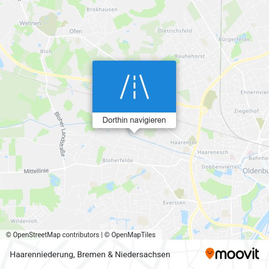 Haarenniederung Karte