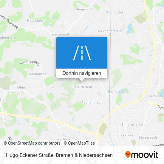 Hugo-Eckener-Straße Karte