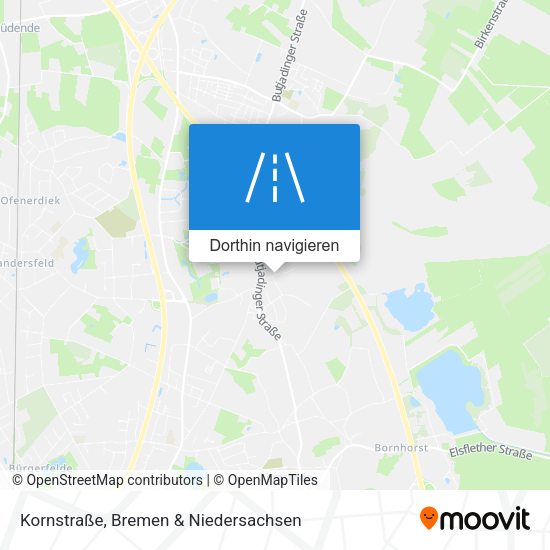 Kornstraße Karte