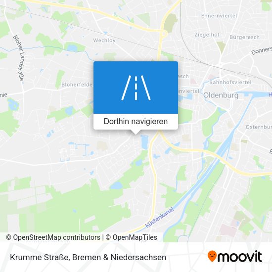 Krumme Straße Karte