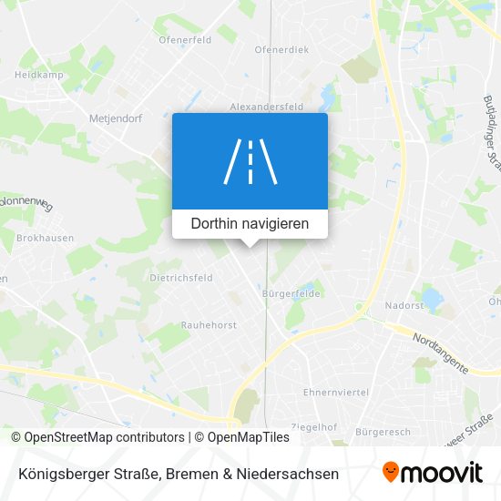 Königsberger Straße Karte