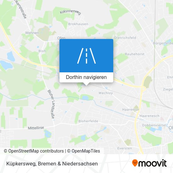 Küpkersweg Karte