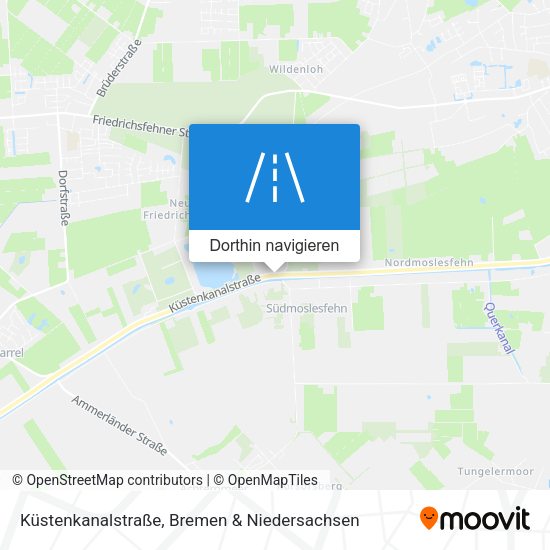 Küstenkanalstraße Karte