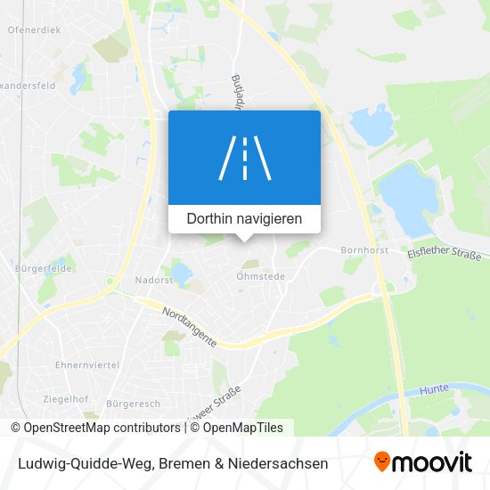 Ludwig-Quidde-Weg Karte