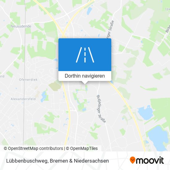Lübbenbuschweg Karte