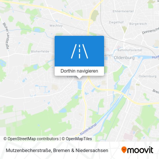 Mutzenbecherstraße Karte