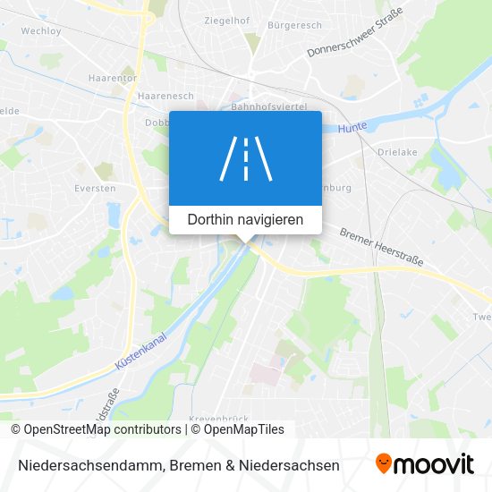 Niedersachsendamm Karte