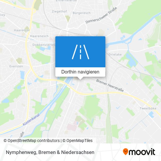 Nymphenweg Karte