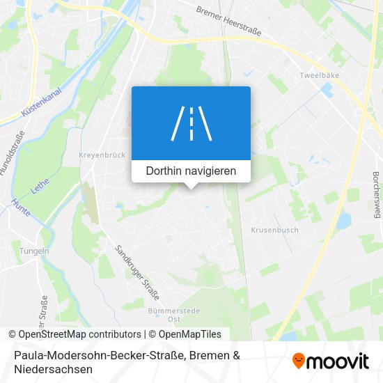 Paula-Modersohn-Becker-Straße Karte