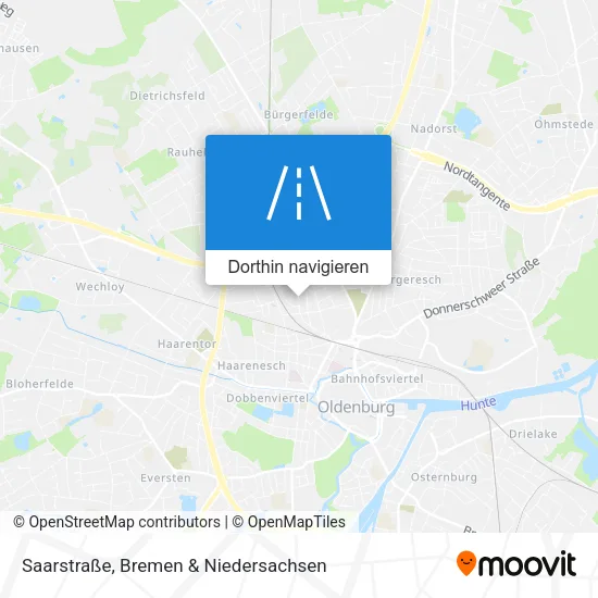 Saarstraße Karte