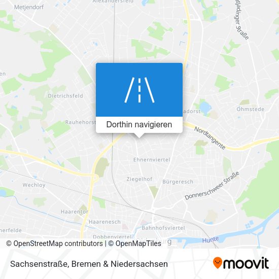 Sachsenstraße Karte