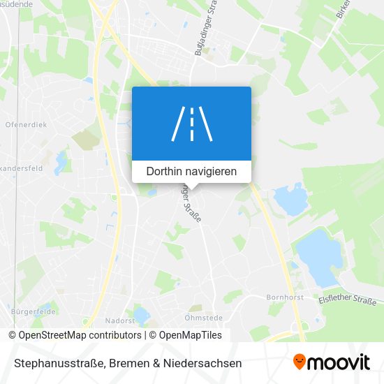 Stephanusstraße Karte