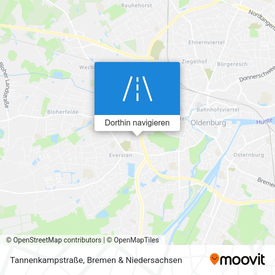 Tannenkampstraße Karte