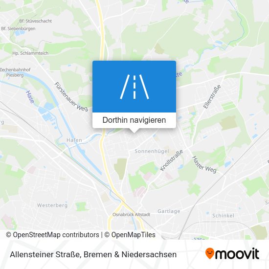 Allensteiner Straße Karte