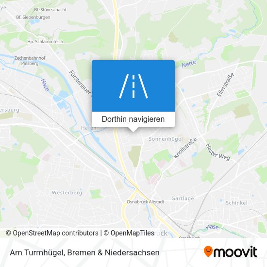 Am Turmhügel Karte