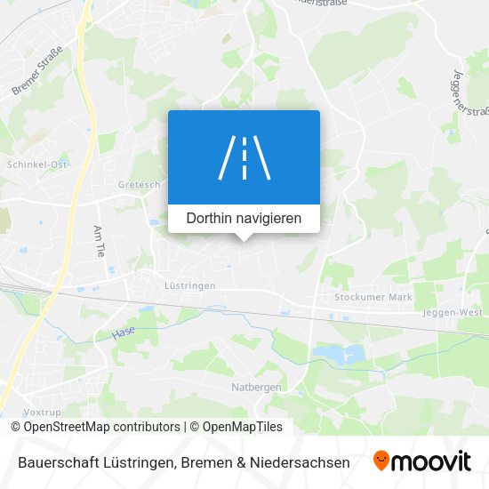 Bauerschaft Lüstringen Karte