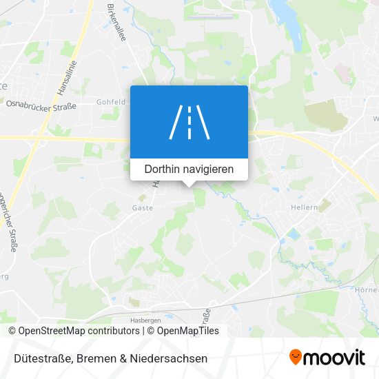 Dütestraße Karte