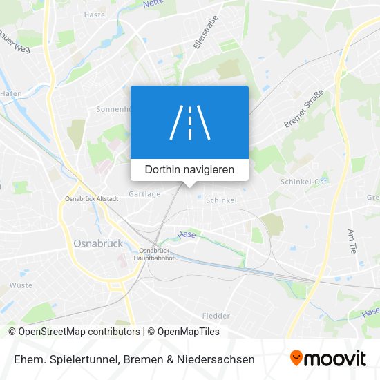Ehem. Spielertunnel Karte