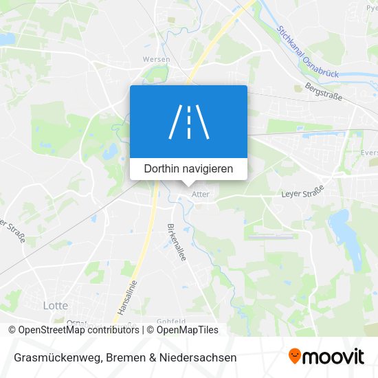 Grasmückenweg Karte