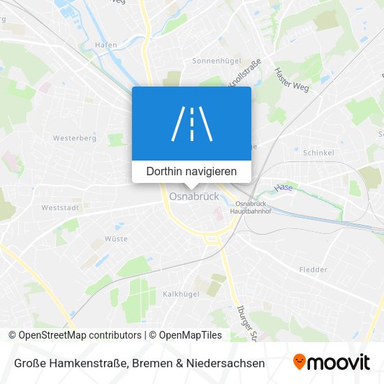 Große Hamkenstraße Karte