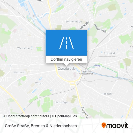 Große Straße Karte