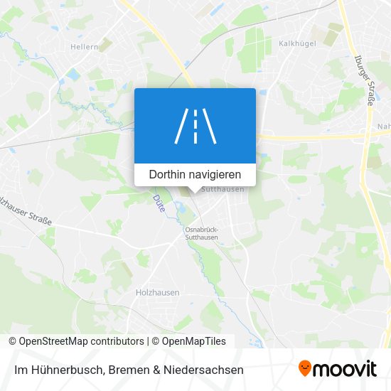 Im Hühnerbusch Karte