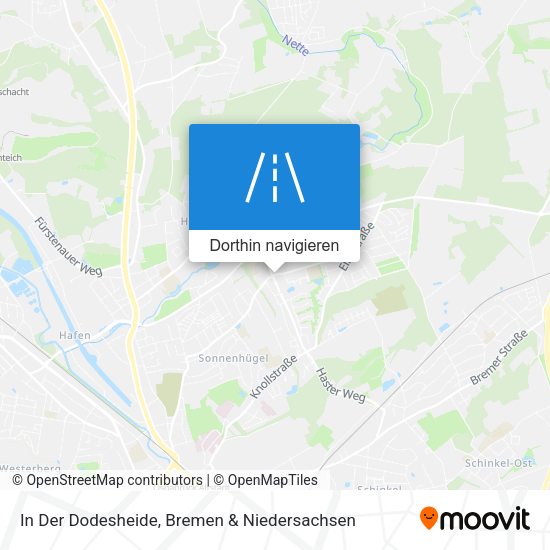 In Der Dodesheide Karte