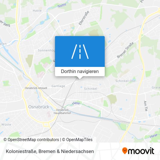 Koloniestraße Karte