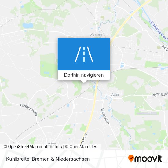 Kuhlbreite Karte