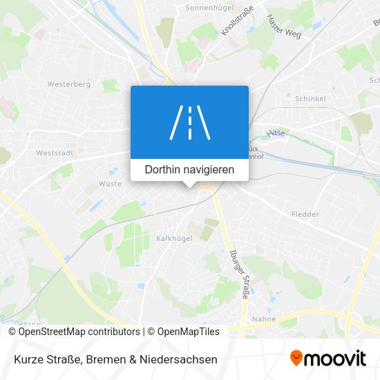 Kurze Straße Karte