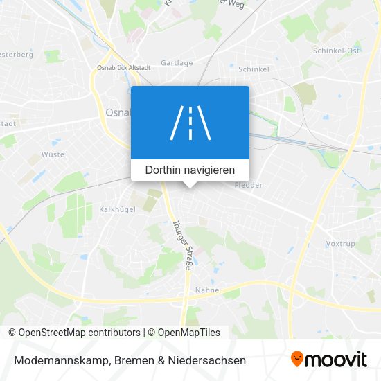 Modemannskamp Karte