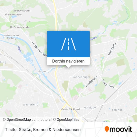 Tilsiter Straße Karte