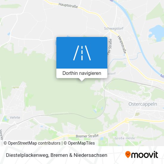 Diestelplackenweg Karte