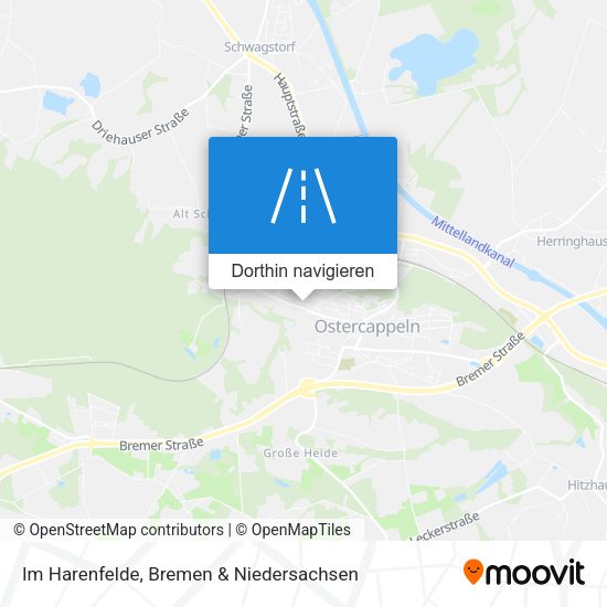 Im Harenfelde Karte