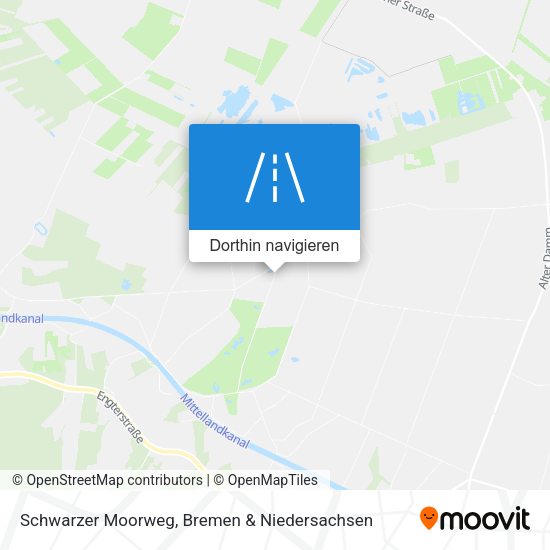 Schwarzer Moorweg Karte