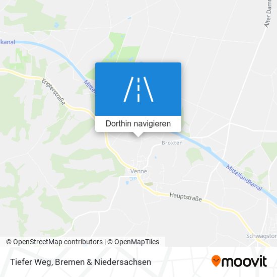 Tiefer Weg Karte