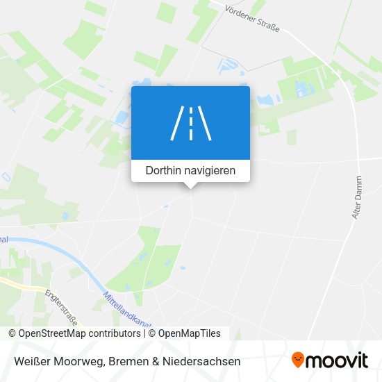 Weißer Moorweg Karte