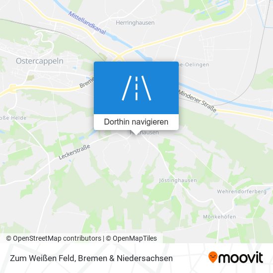 Zum Weißen Feld Karte