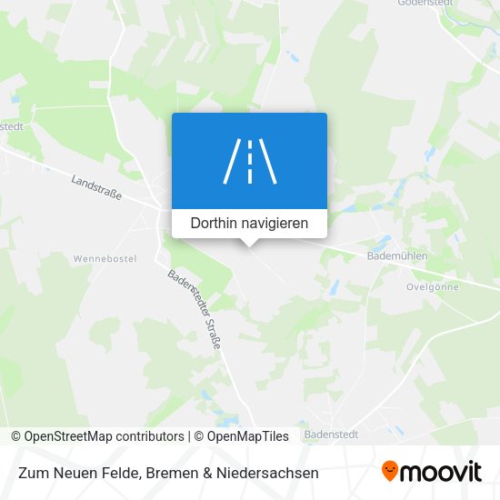 Zum Neuen Felde Karte