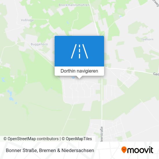 Bonner Straße Karte