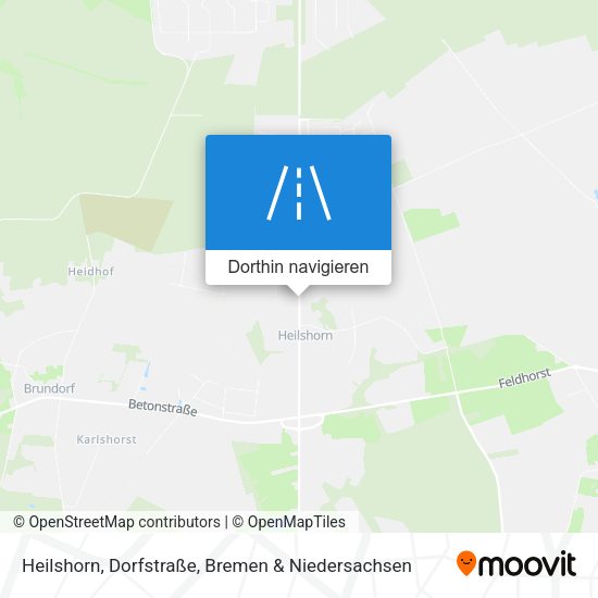Heilshorn, Dorfstraße Karte