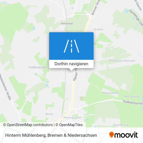 Hinterm Mühlenberg Karte