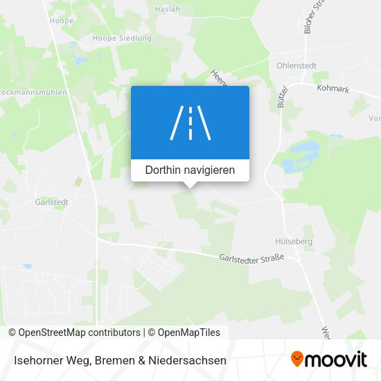 Isehorner Weg Karte