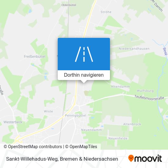 Sankt-Willehadus-Weg Karte